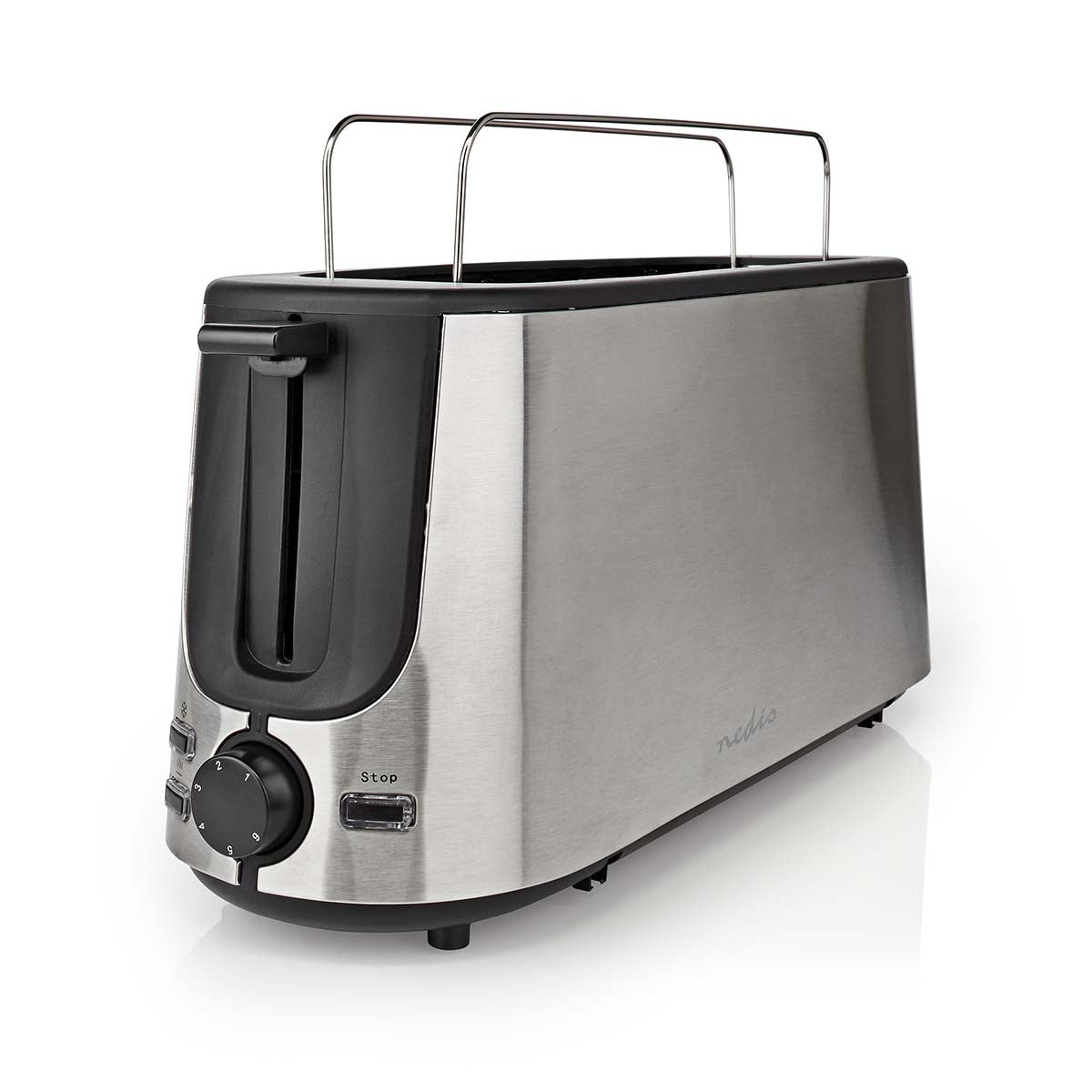 Toaster | Stainless Steel Series | 1 Discs | Degree of brownness: 6 | Defrost function | Bread shelf | Aluminum