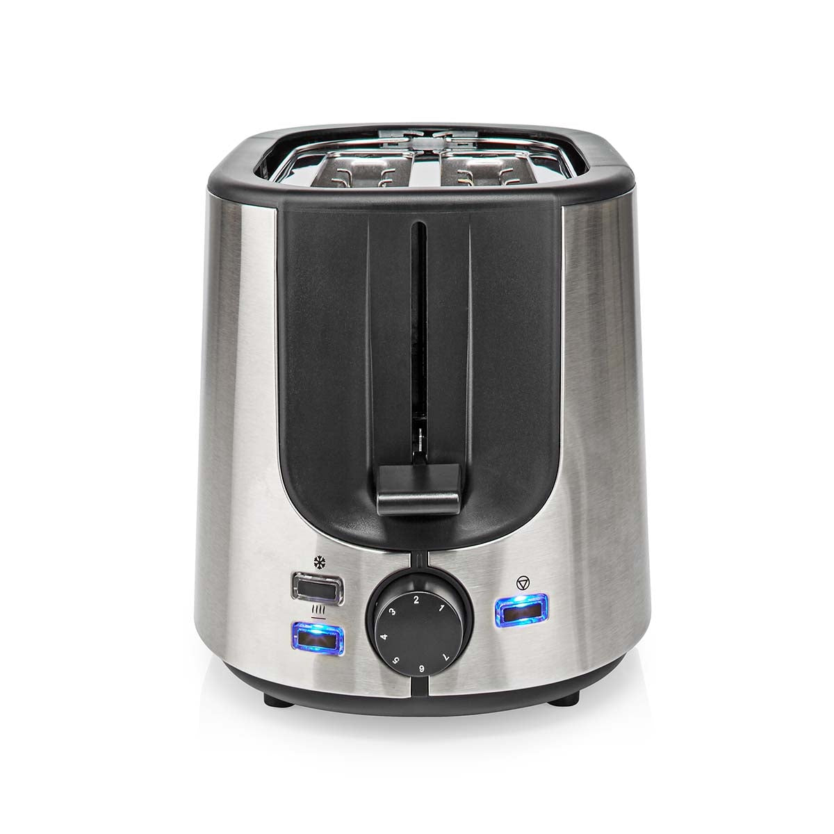 Toaster | Stainless Steel Series | 2 Discs | Degree of brownness: 7 | Defrost function | Bread shelf | Aluminum