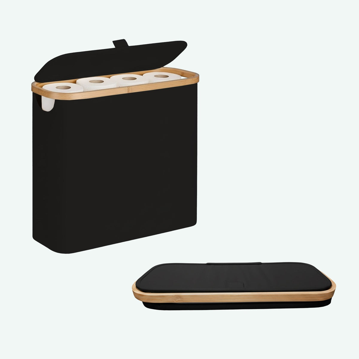 Toilet Paper Holder, Fabric, Holds 12 Rolls
