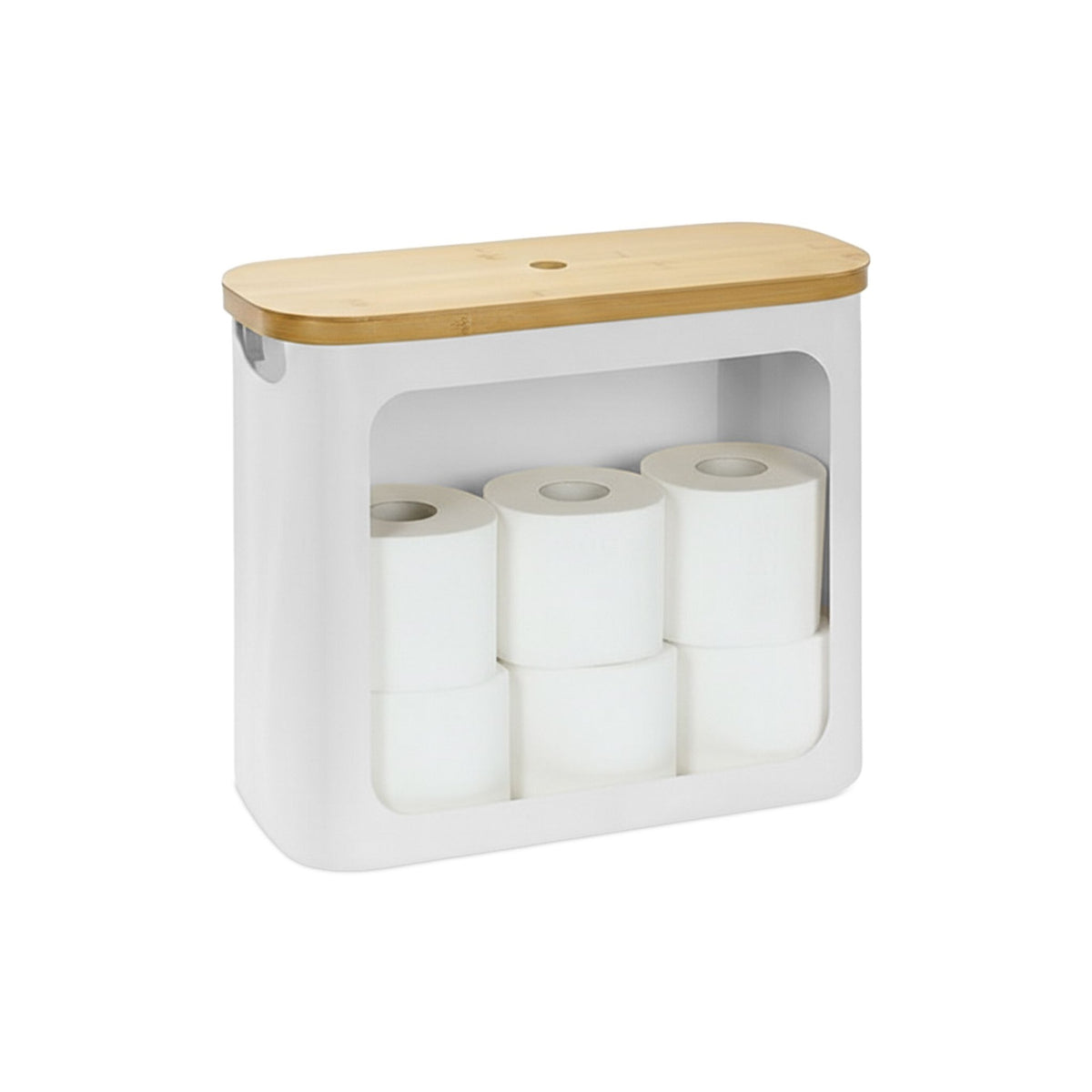 Toilet Roll Holder, Fabric, Holds 12 Rolls
