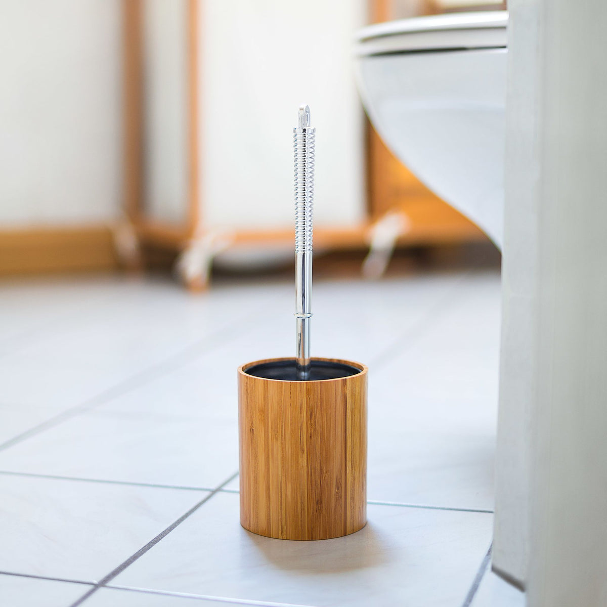 Toilet brush bamboo