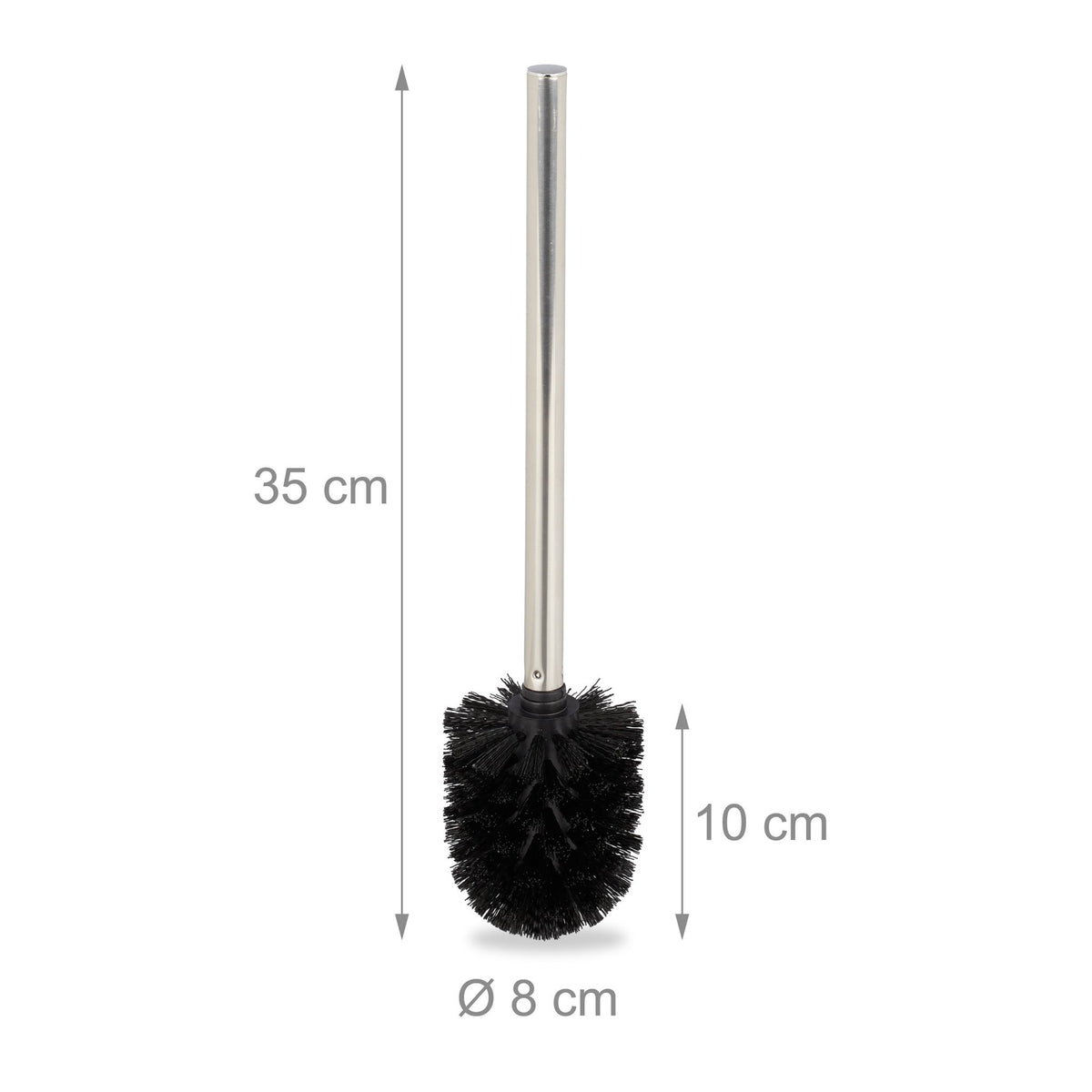 Toilet brush, set of 3, black