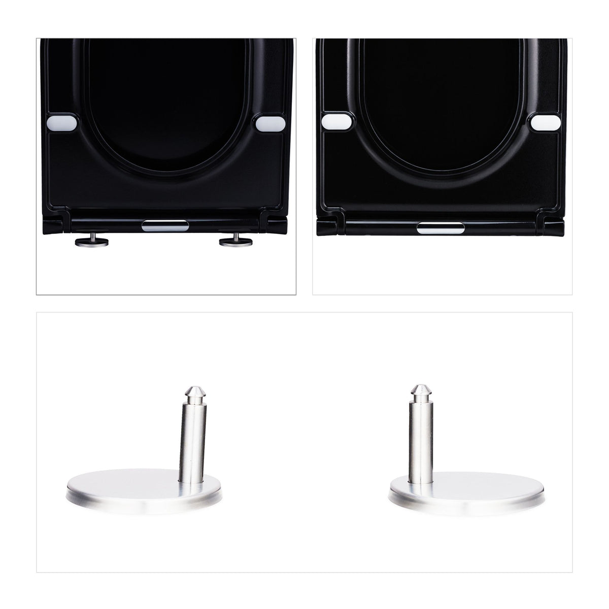 Toilet lid with soft-closing mechanism