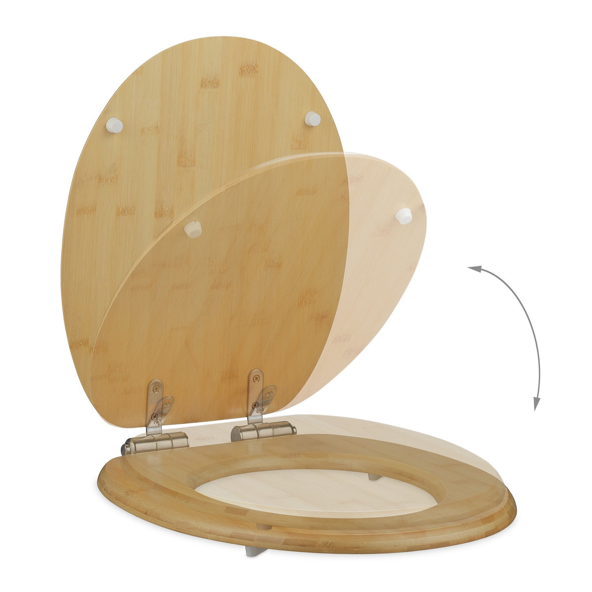 Toilet lid with soft-closing mechanism