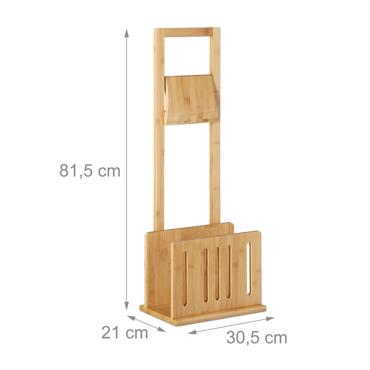 Toilet paper holder & newspaper stand