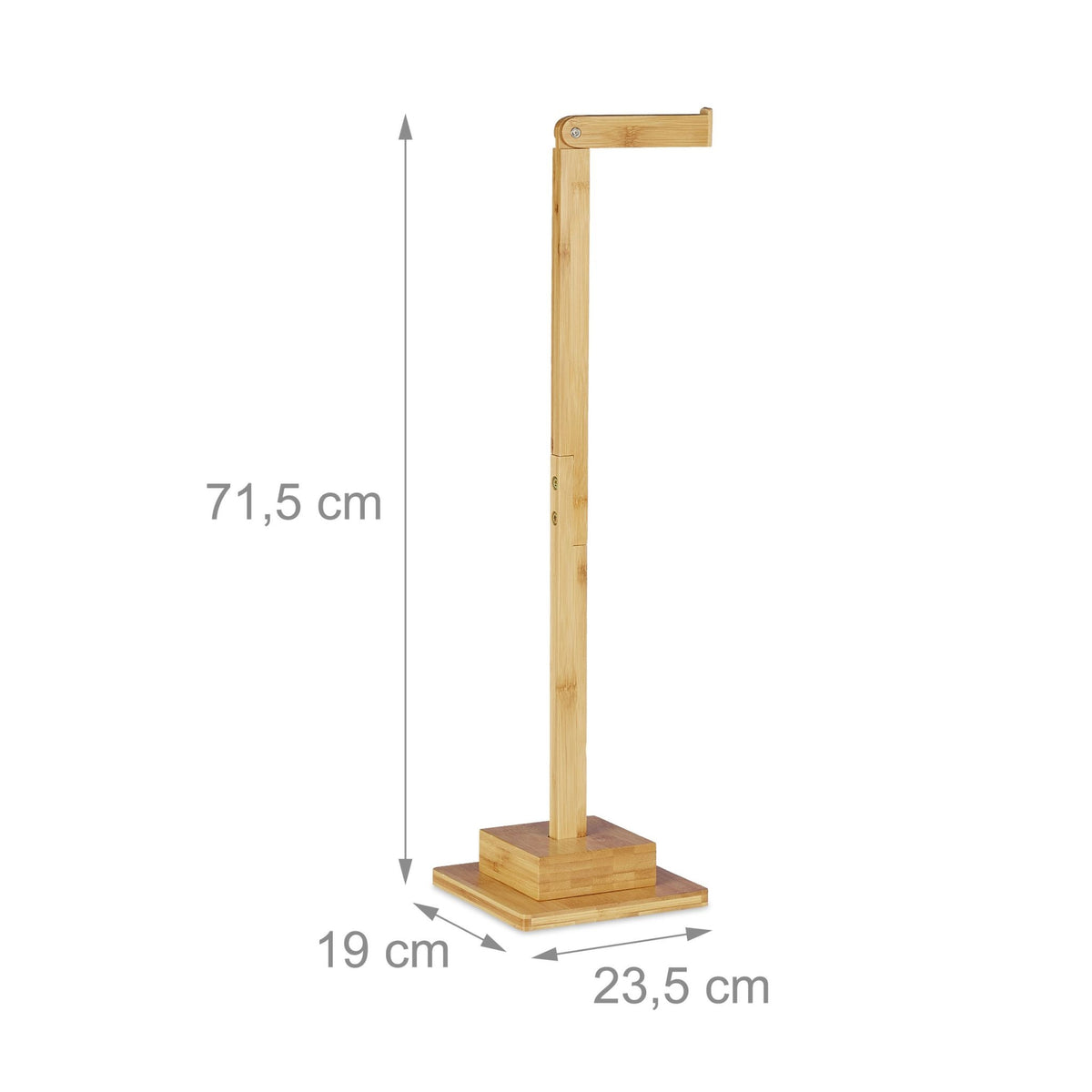 Toilet paper holder in bamboo Standing