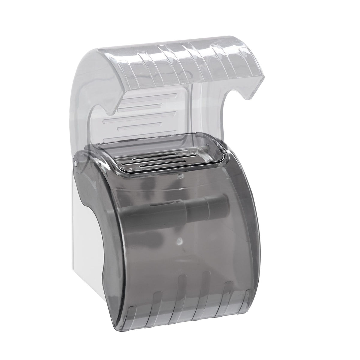 Toilet paper holder with shelf
