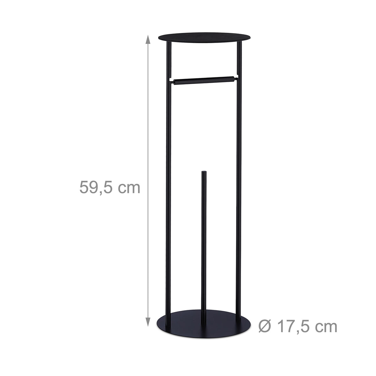 Toilet paper holder with shelf