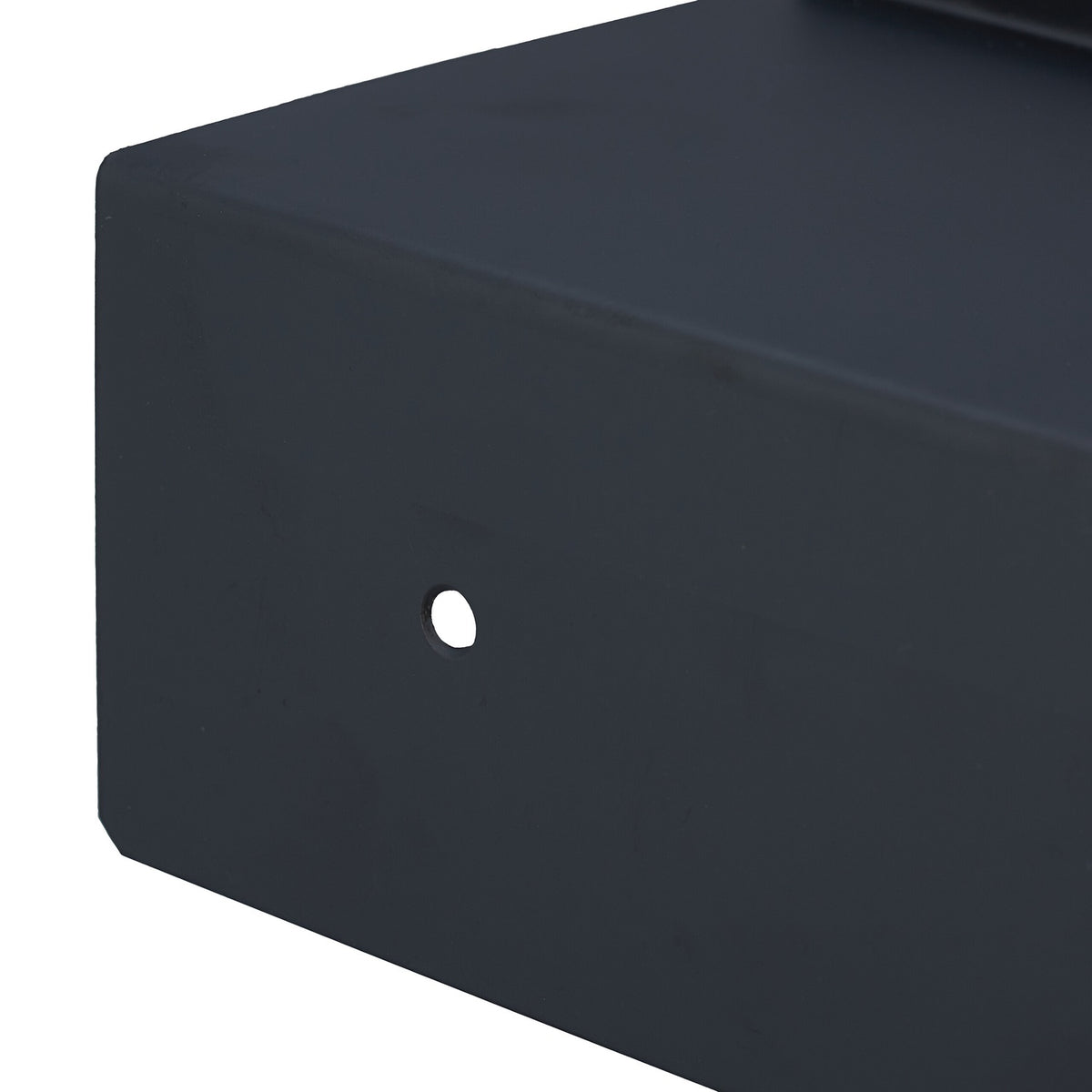 Toilet paper holder with shelf black