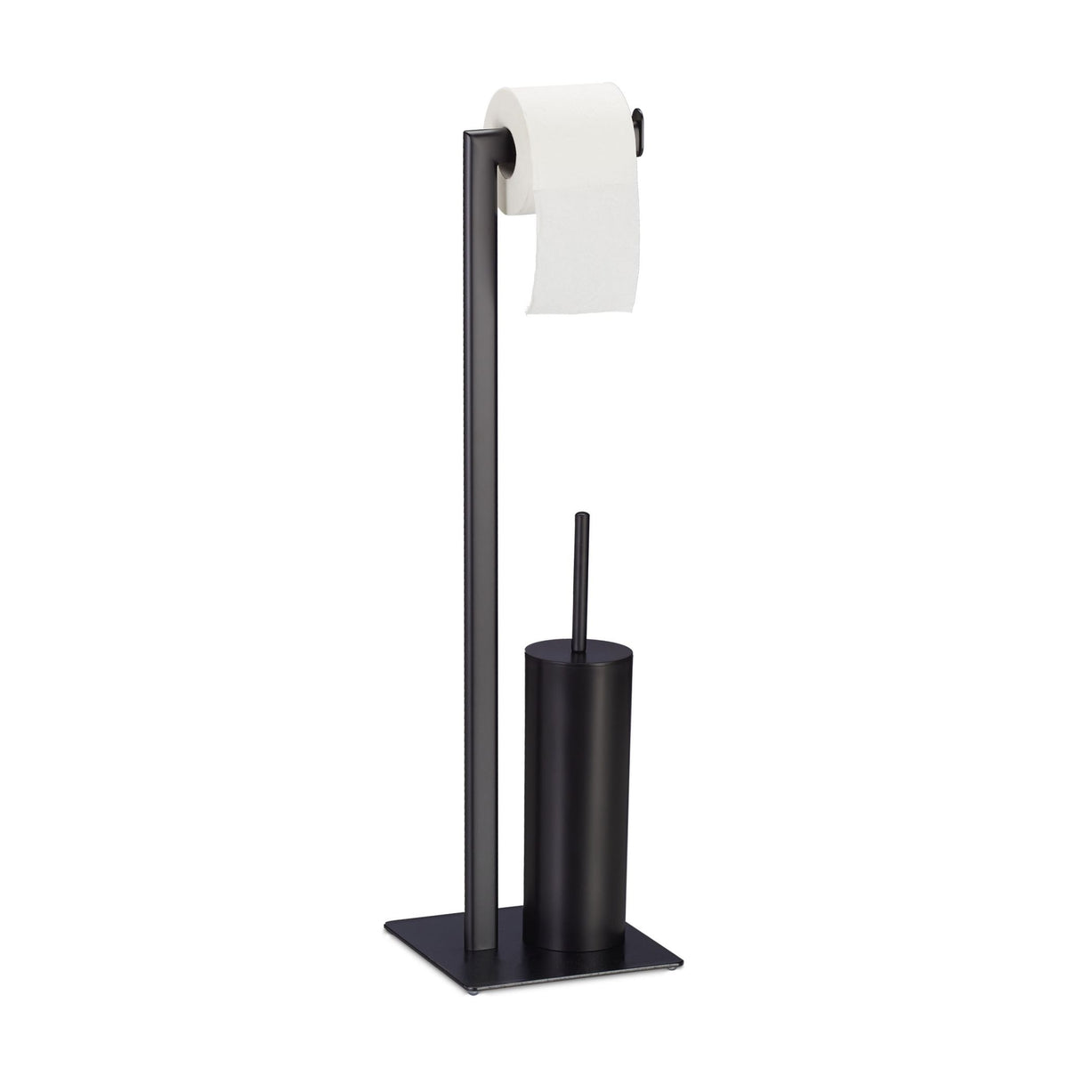 Toilet seat in matt black