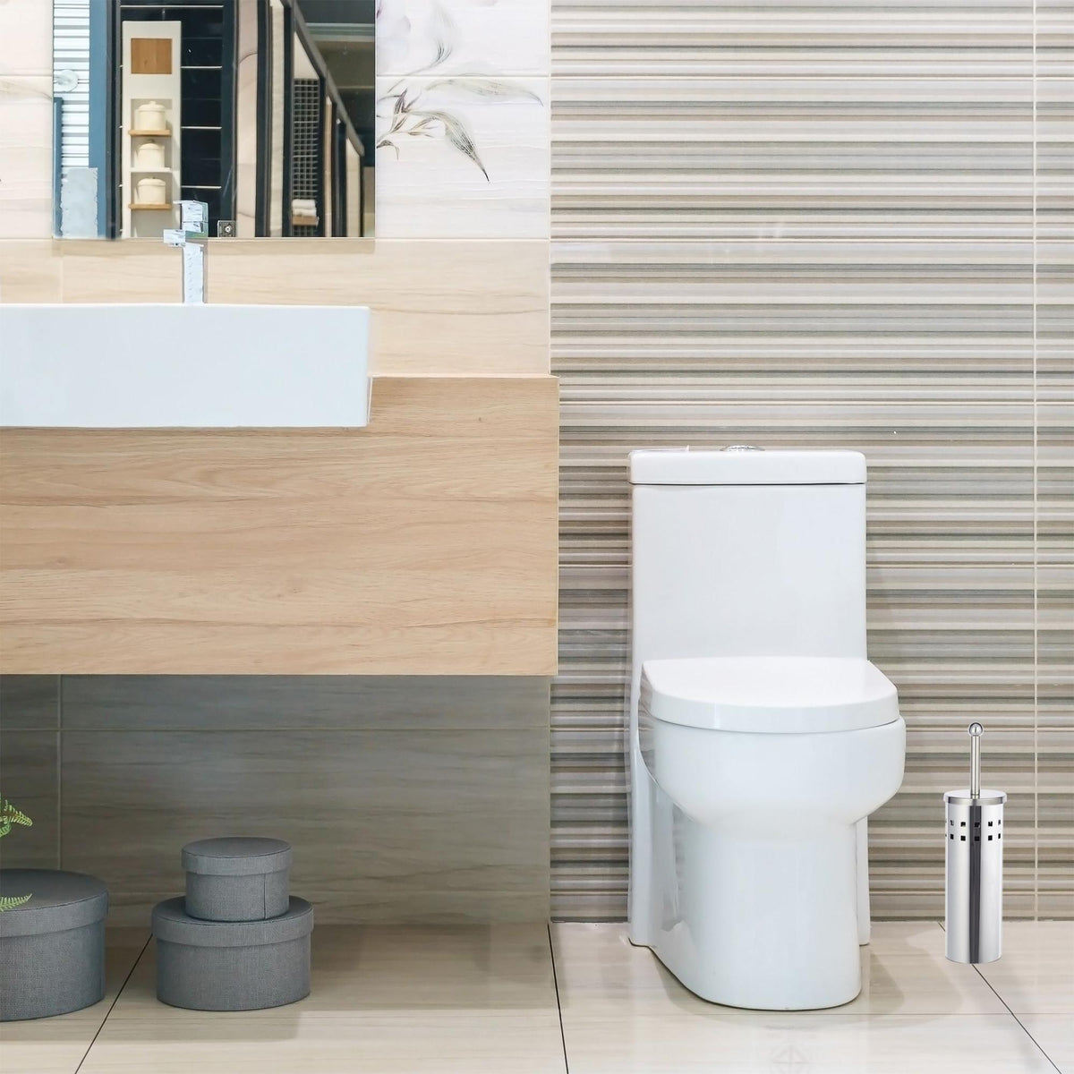 Toilet seat stainless steel round