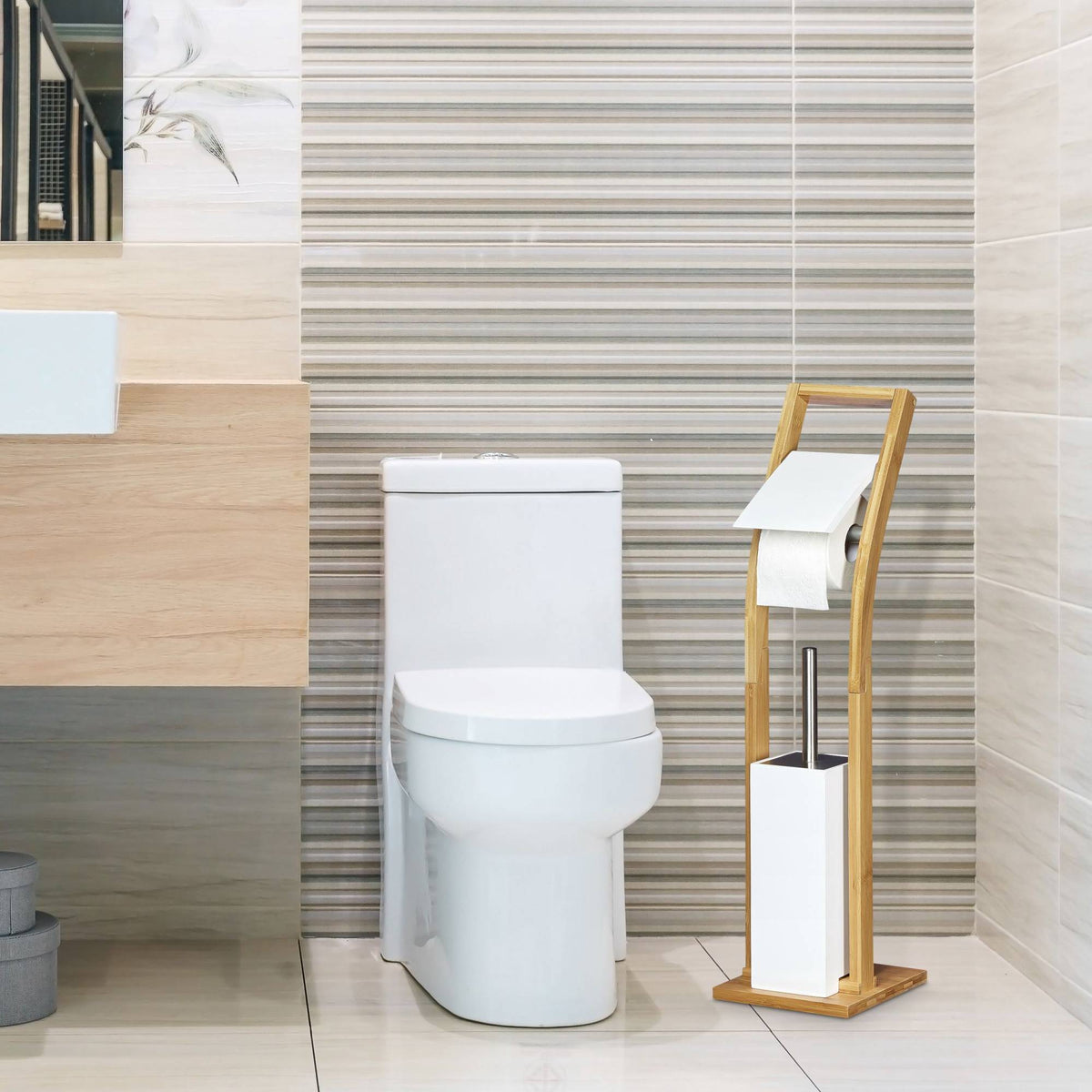 Toilet set bamboo