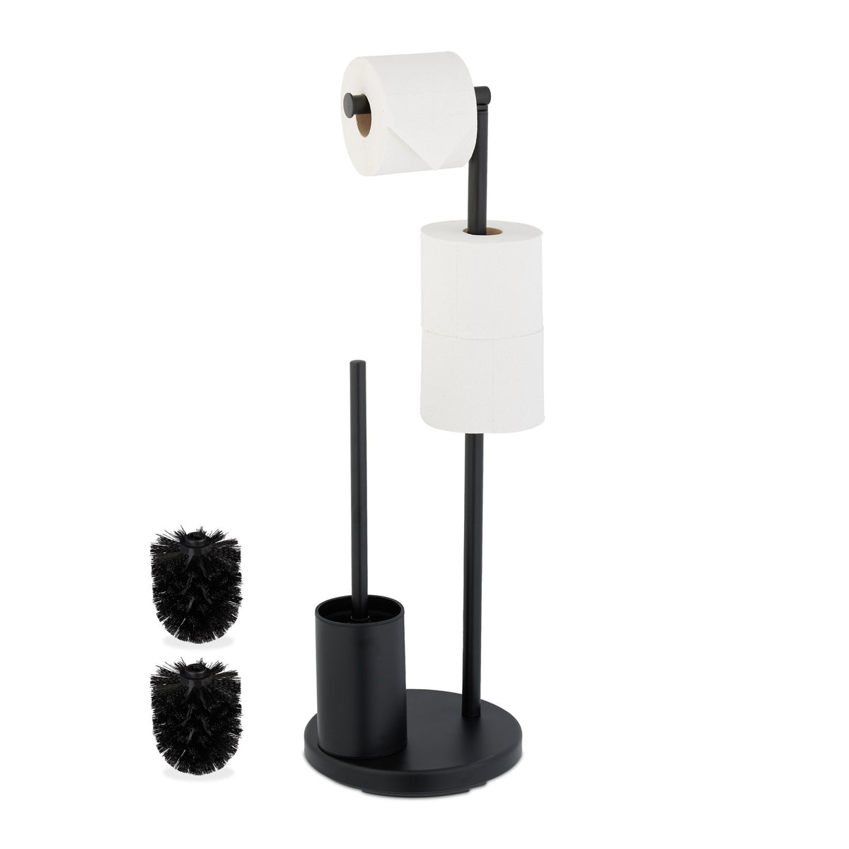 Toilet set with paper holder