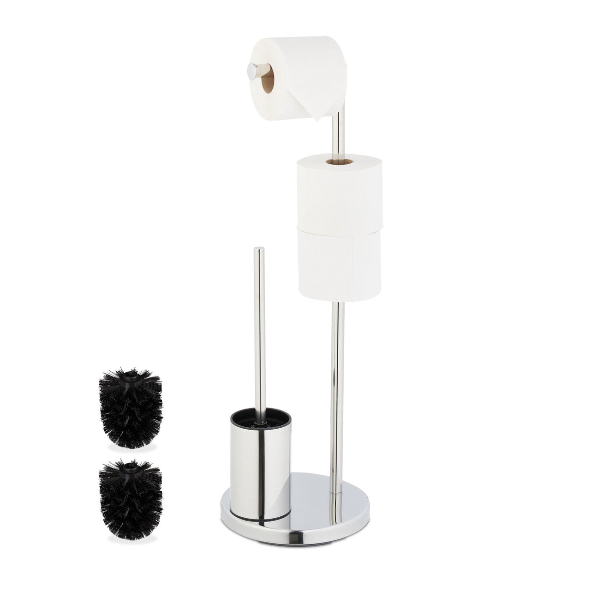 Toilet set with paper holder