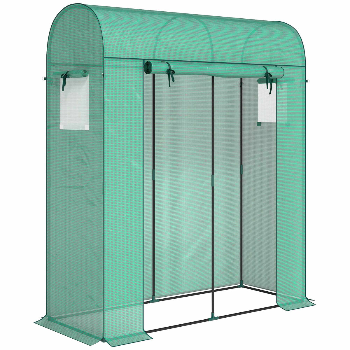 Tomato Greenhouse with Roll-Up Door, Mesh Windows, 170x68x200 cm