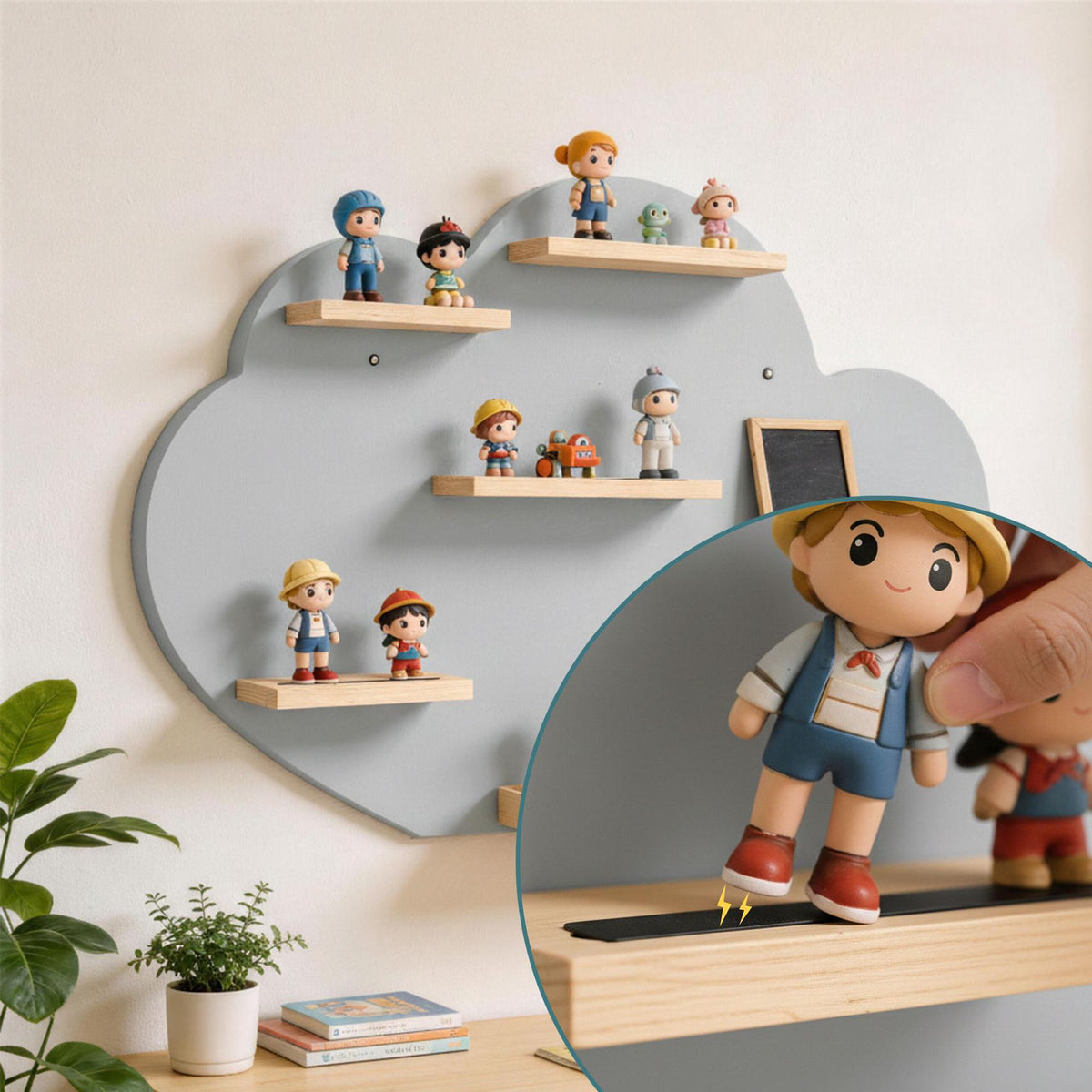 Toniebox Shelf with Magnetic Storage for 20 Figures