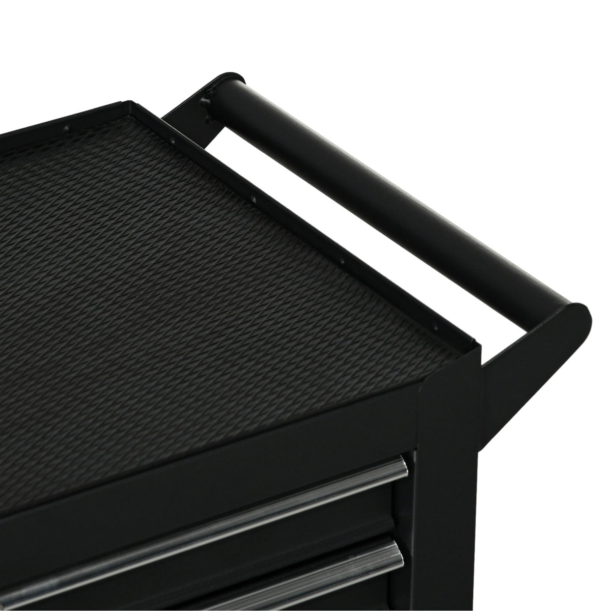 Tool Cart with 7 Drawers, Steel, Lockable, Black