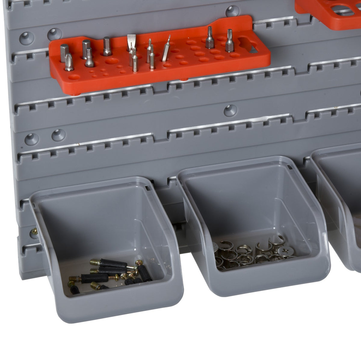 Tool Hole Wall, Tool Holder, Red+Gray, 63.5X22.5X95.5 Cm