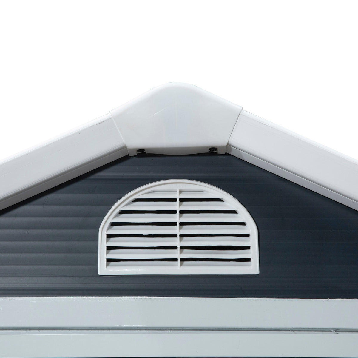 Tool Shed, Garden Shed, Tool Shed With Ventilation Window, Lean-To Roof, Outdoor, Metal, Gray, 134 X 104 X 204 Cm