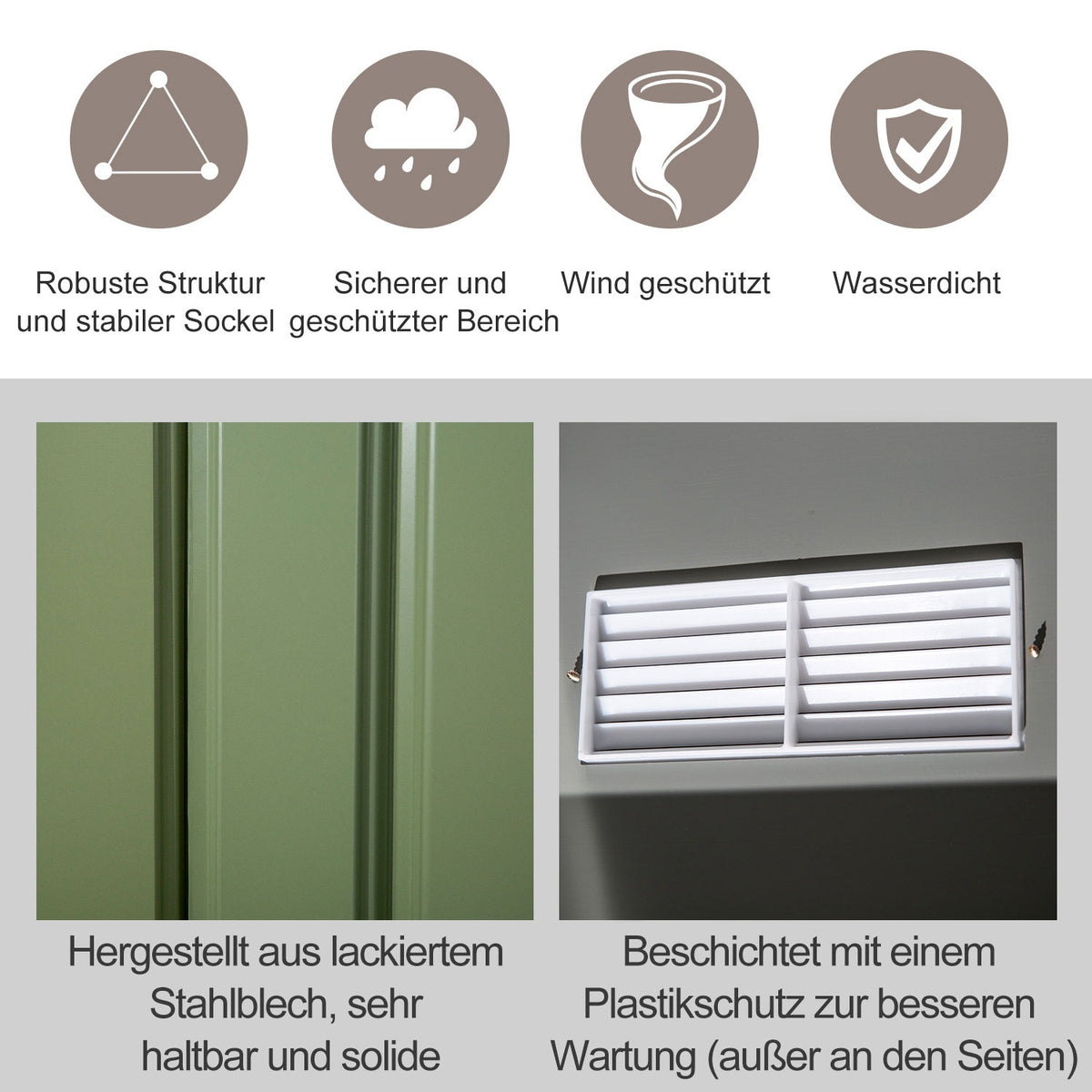 Tool Shed Metal Tool Shed With Foundation Light Green 277 X 195 X 192 Cm