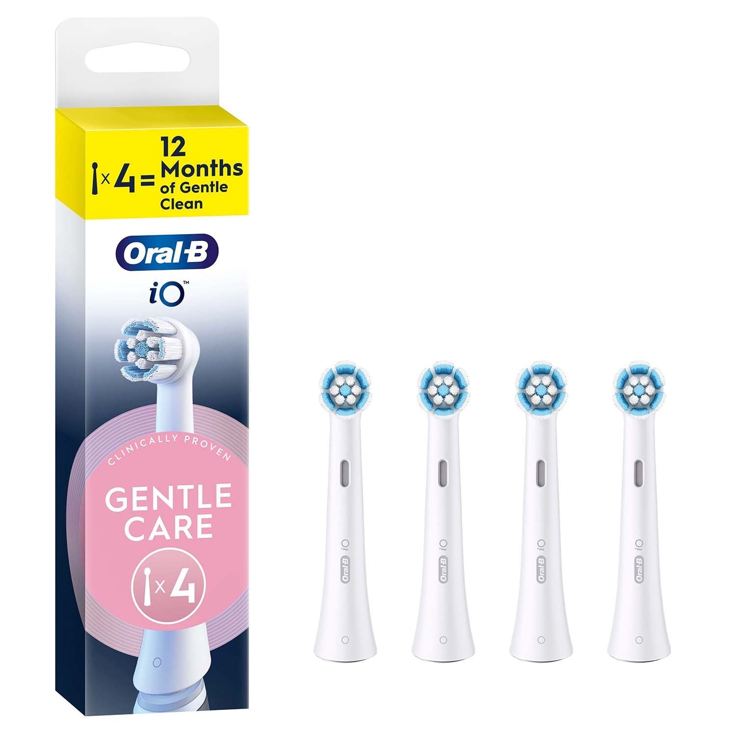 Toothbrush Heads, Gentle Care, Pack of 4