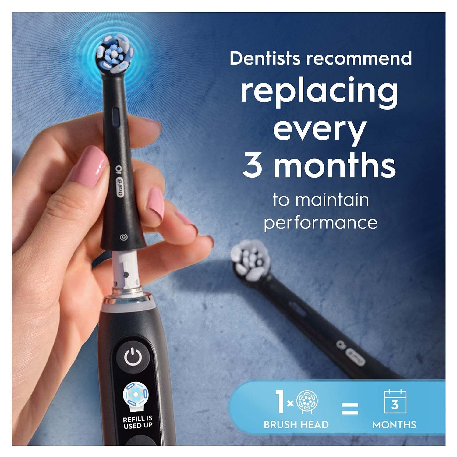 Toothbrush Heads, Ultimate Clean, Black, 4-Pack