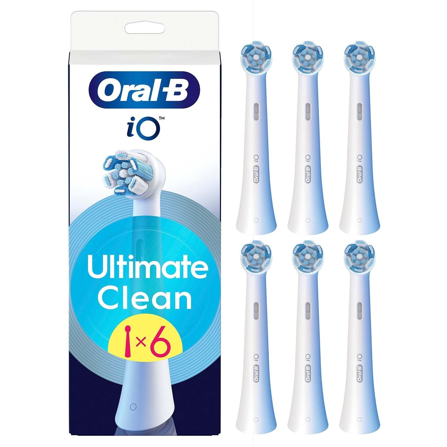 Toothbrush Heads, Ultimate Clean, White, 6-Pack
