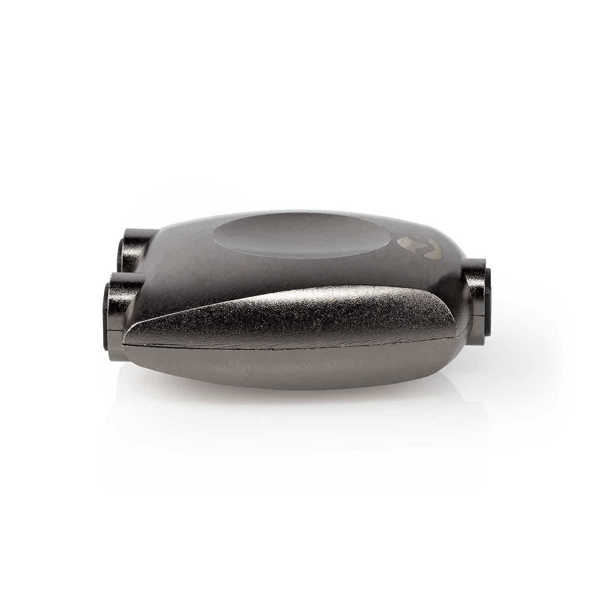 TosLink Adapter | TosLink Female | 2x TosLink Female | Splitters | Aluminum | Gray With Metal | 1 pc. | Box