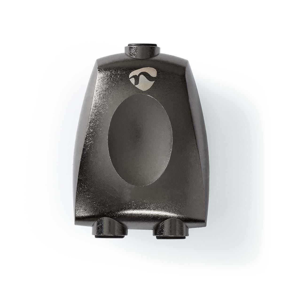 TosLink Adapter | TosLink Female | 2x TosLink Female | Splitters | Aluminum | Gray With Metal | 1 pc. | Box