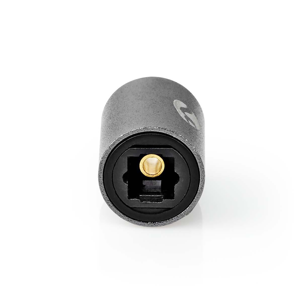 TosLink Adapter | TosLink Female | TosLink Female | Straight | Metal | Gray With Metal | 1 pc. | Box