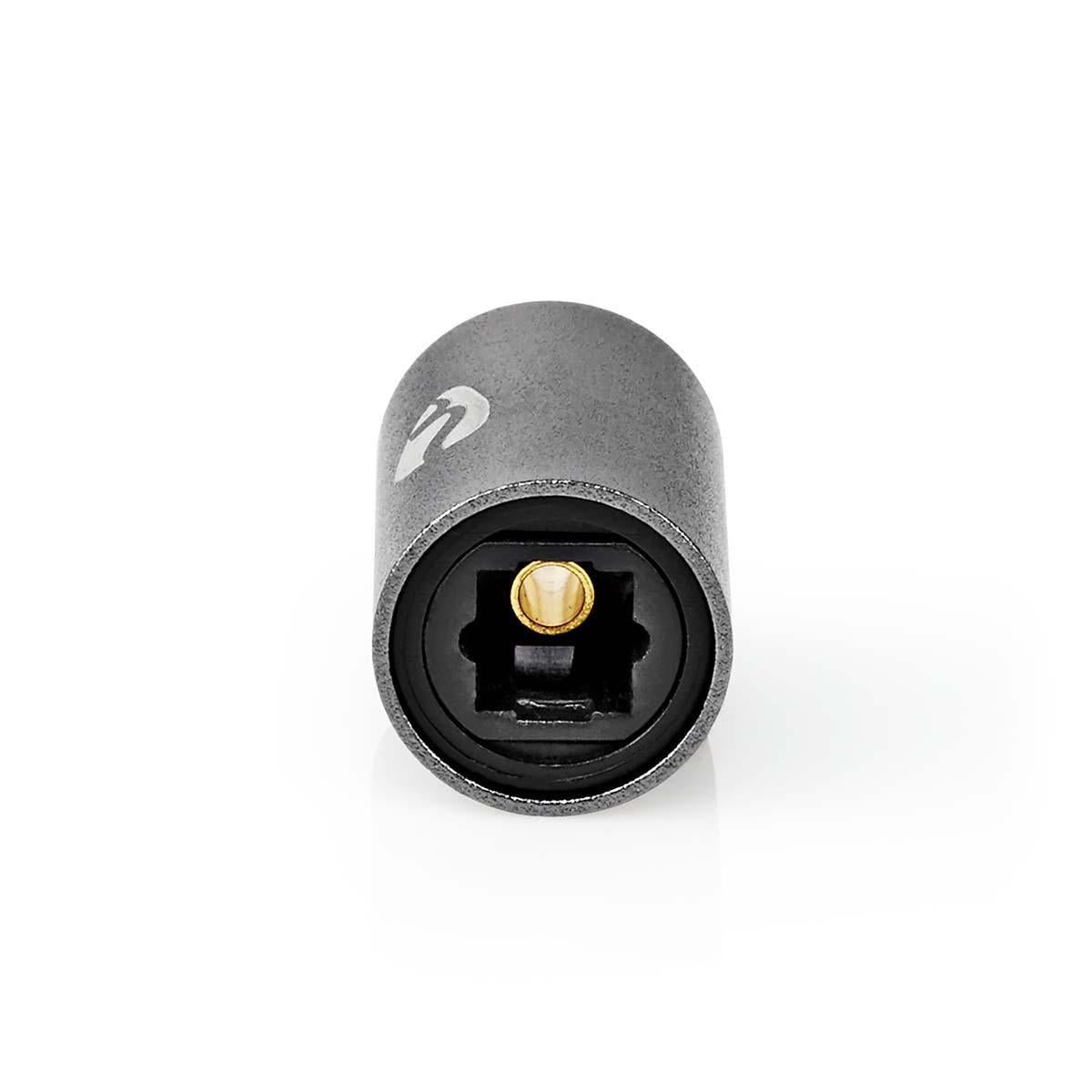 TosLink Adapter | TosLink Female | TosLink Female | Straight | Metal | Gray With Metal | 1 pc. | Box