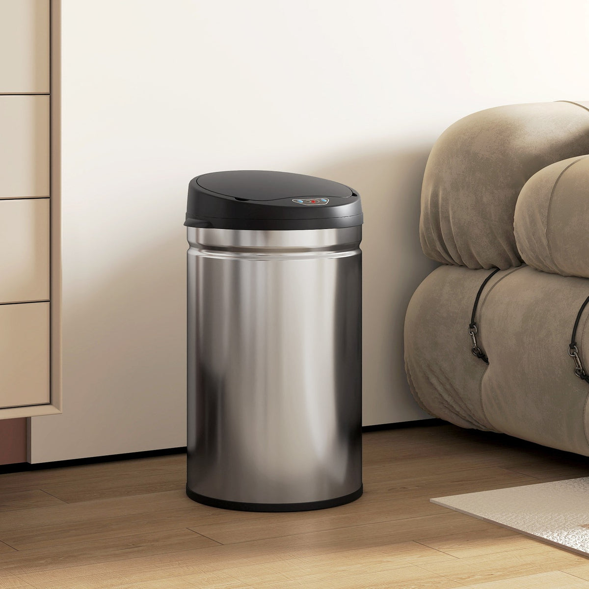 Touchless 30L Stainless Steel Sensor Trash Can