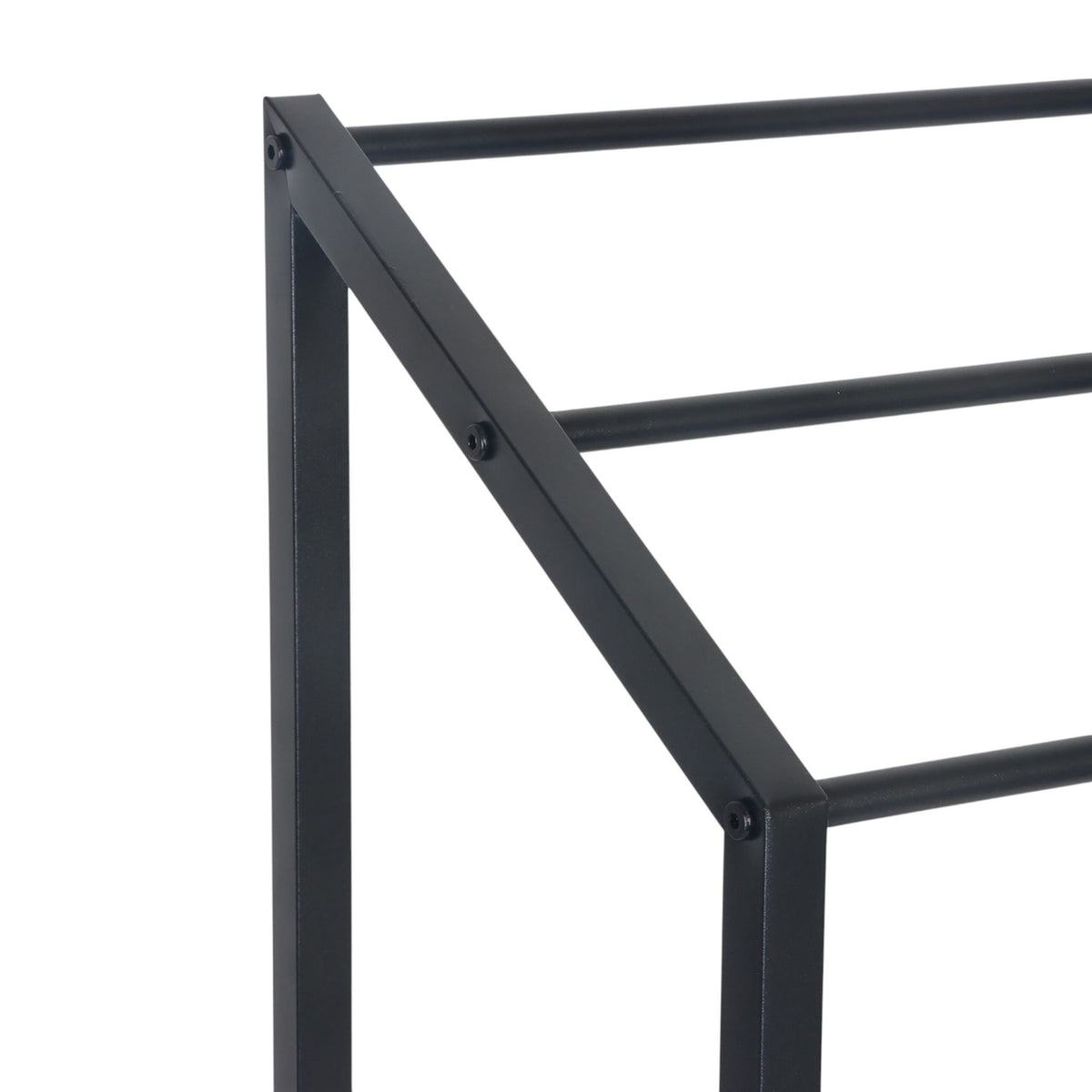 Towel Rack with Shelf – 3 Bars, Freestanding
