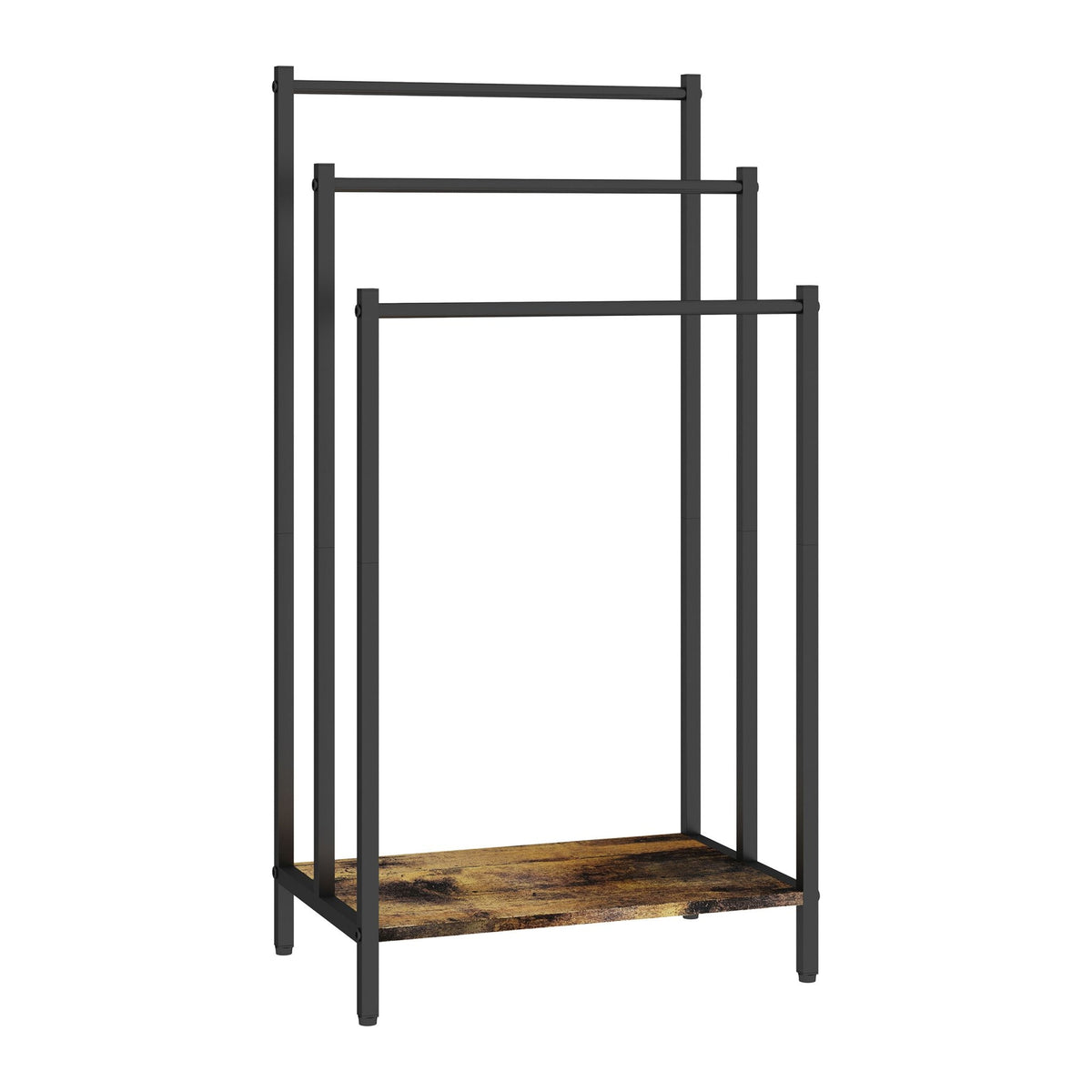 Towel Rack with Shelf – Freestanding, Metal Frame