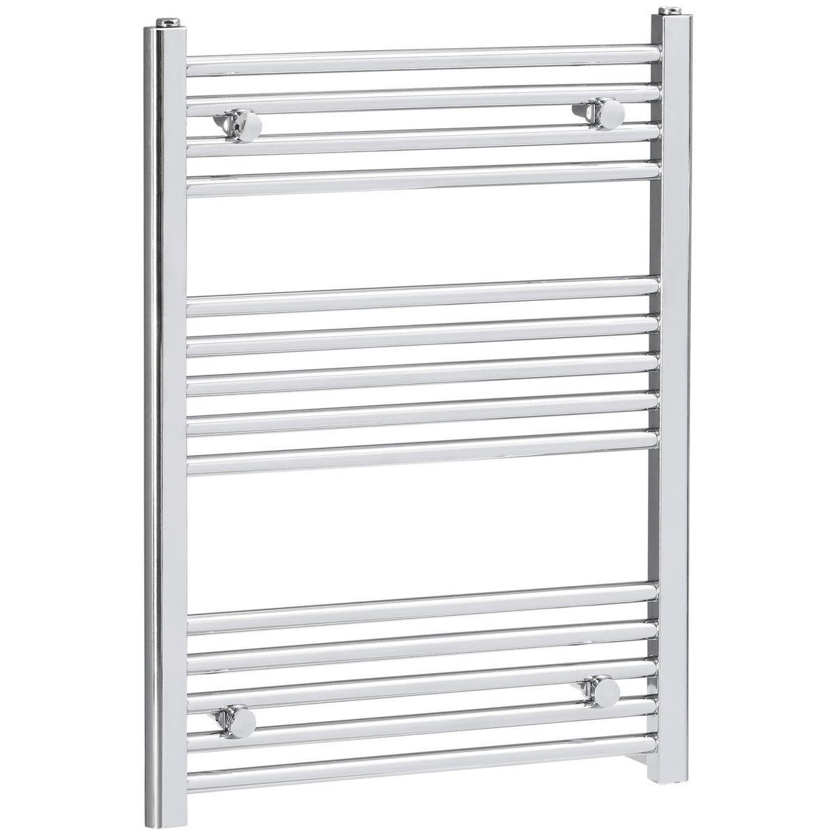 Towel Radiator Hydronic Towel Warmer 14 Heating Rods Bathroom Radiator Towel Heater Wall Mounted Carbon Steel Silver 600 X 800 Mm