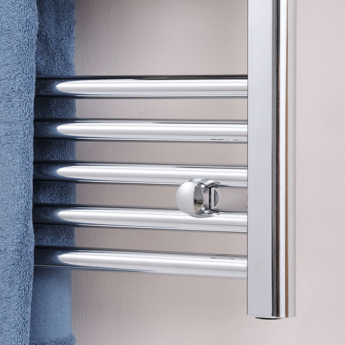 Towel Radiator Hydronic Towel Warmer 14 Heating Rods Bathroom Radiator Towel Heater Wall Mounted Carbon Steel Silver 600 X 800 Mm
