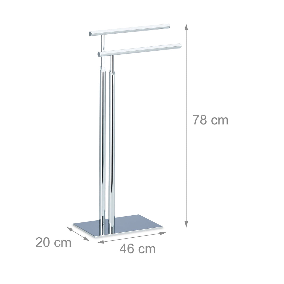 Towel bar standing 2 arms PAGNONI