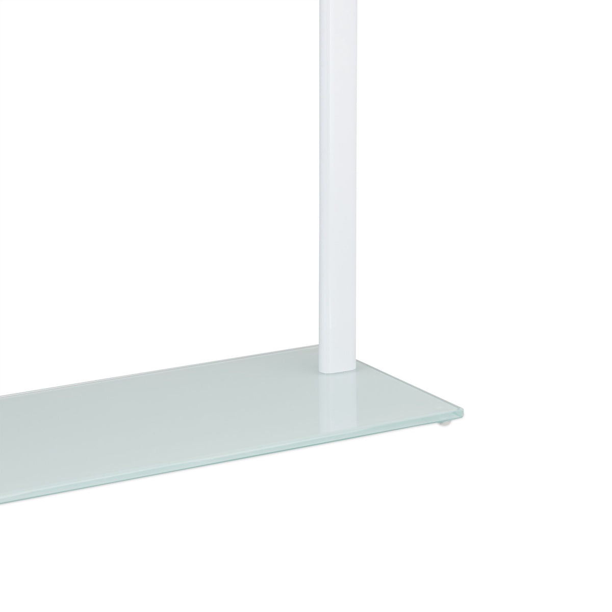 Towel rack frosted glass/chrome