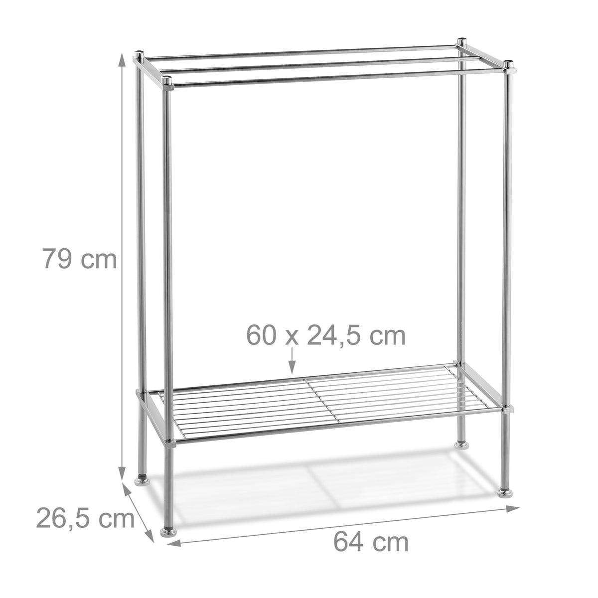 Towel rail chrome