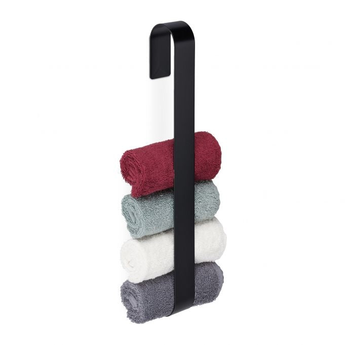 Towel rail stainless steel black