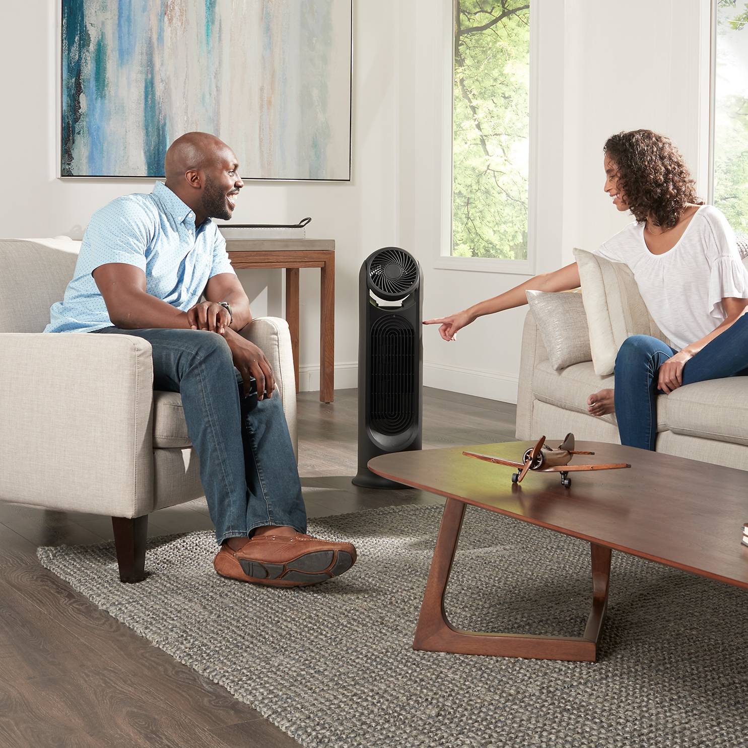 Tower Fan Double Turbo Force HYF500E4