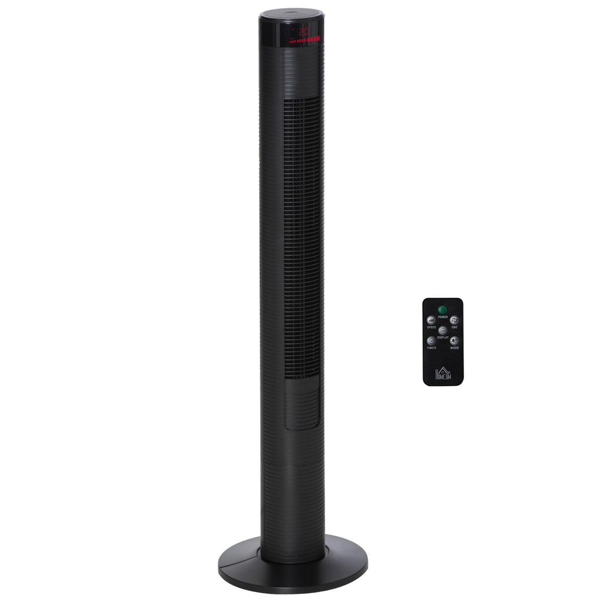Tower Fan With Remote Control Column Fan With Timer, 45 W, Pedestal Fan, Four Modes, 70° Oscillation, Abs, Black