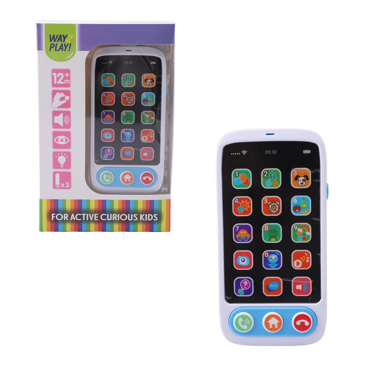 Toy Smartphone for Kids, Multilingual, Light Effects