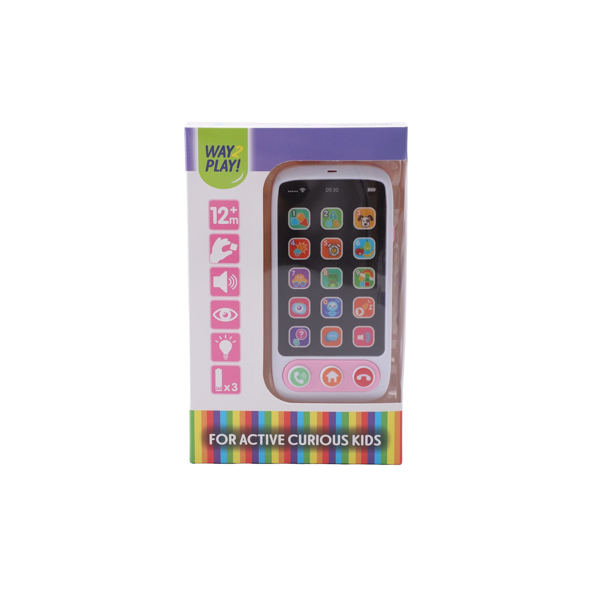 Toy Smartphone for Kids, Multilingual, Light Effects