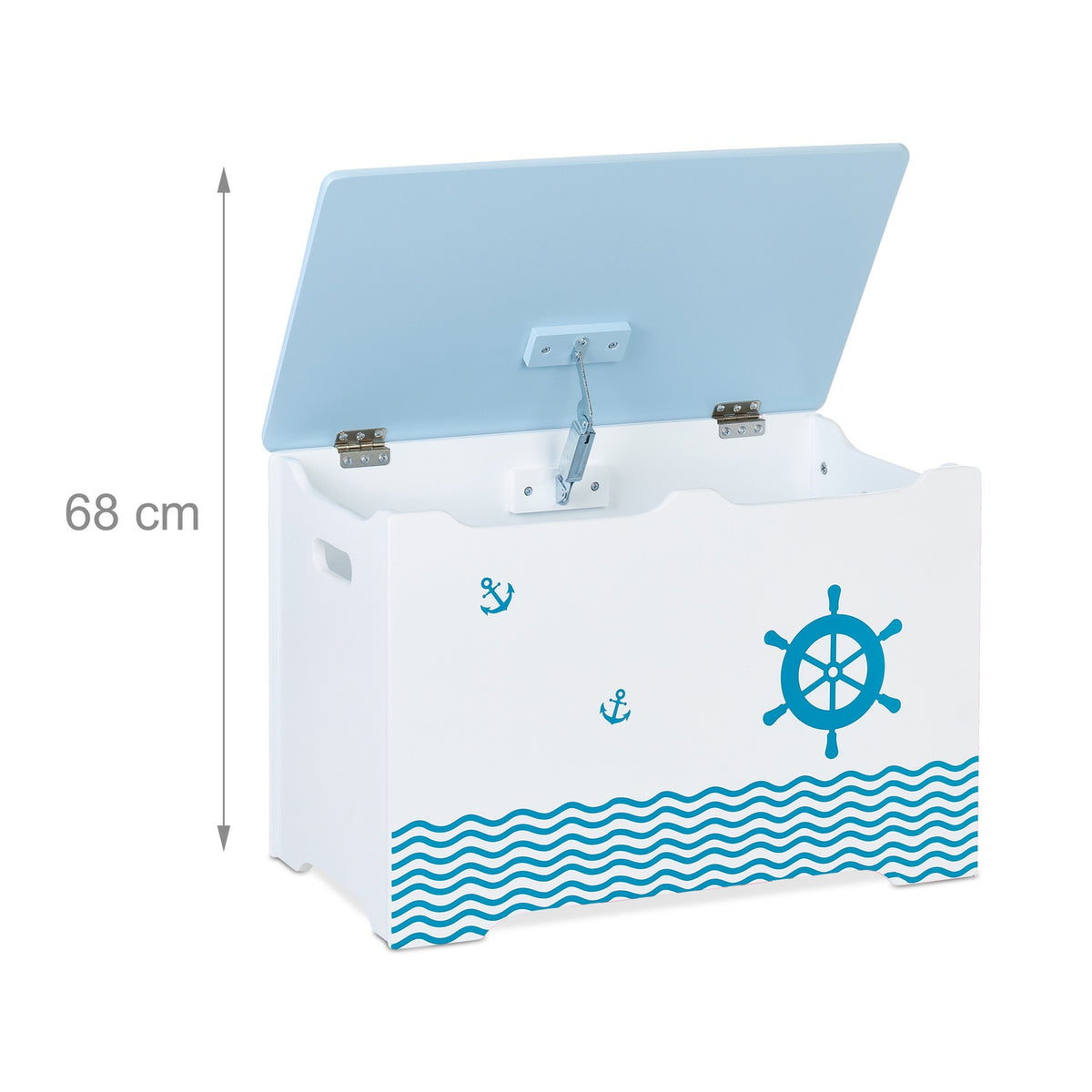 Toy chest in nautical design
