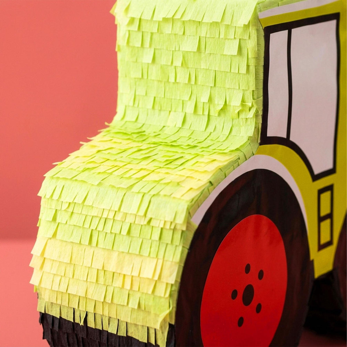 Tractor Piñata Set with Stick & Mask – 40 cm