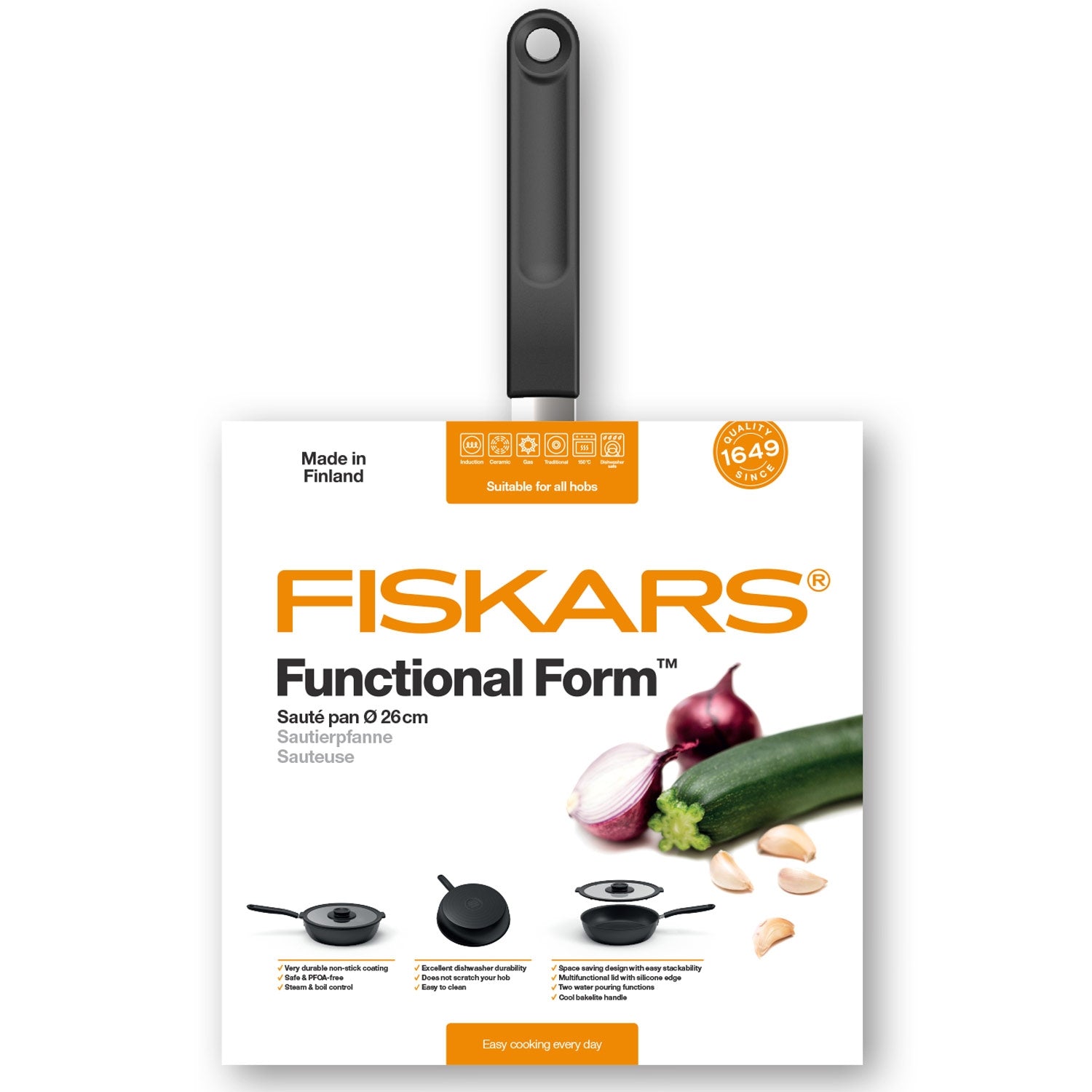 Tractor pan with Lid Functional Form 26cm