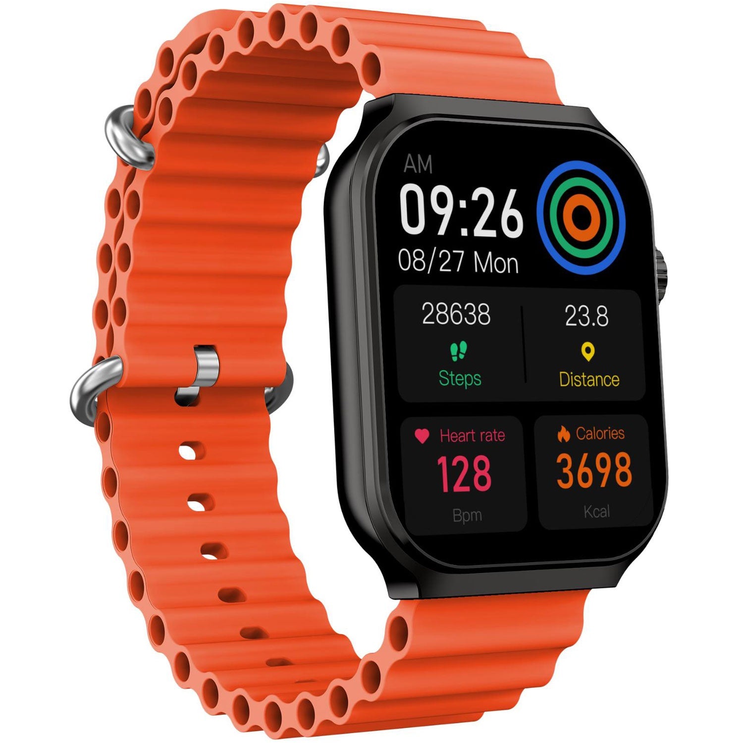Trainer Ultra Smartwatch with two bracelets Black + Orange