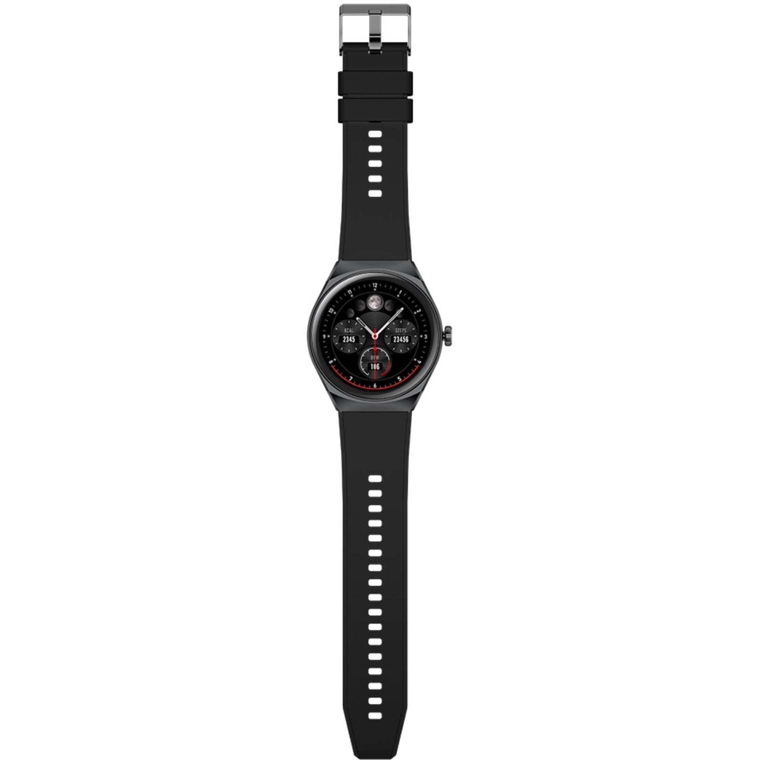 Trainerhalo Smartwatch with round dial Black