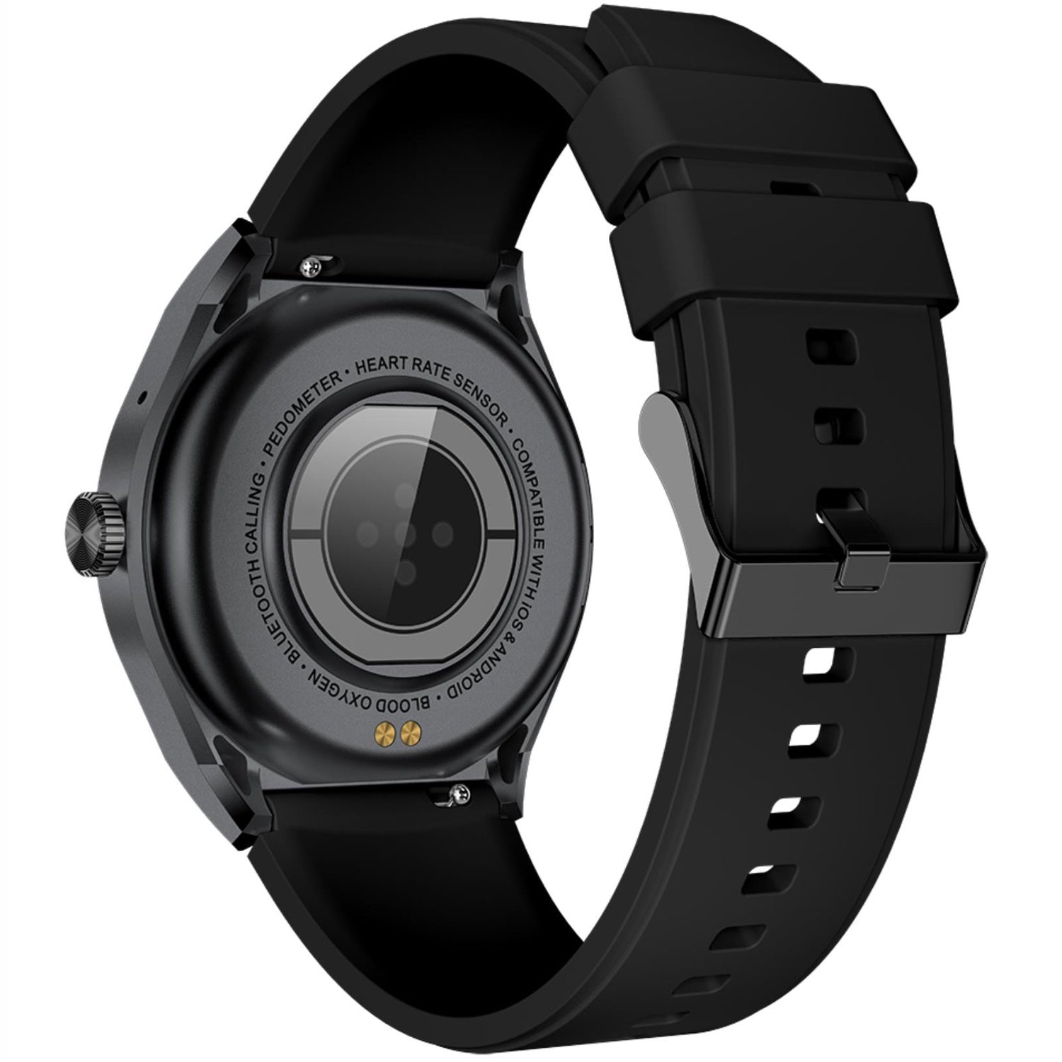 Trainerhalo Smartwatch with round dial Black